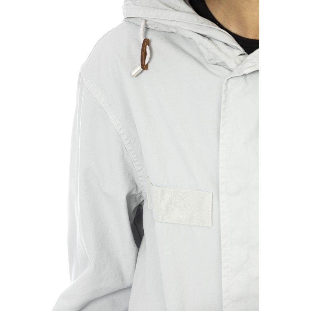 MR & MRS ITALY Silver Cotton Jackets & Coat