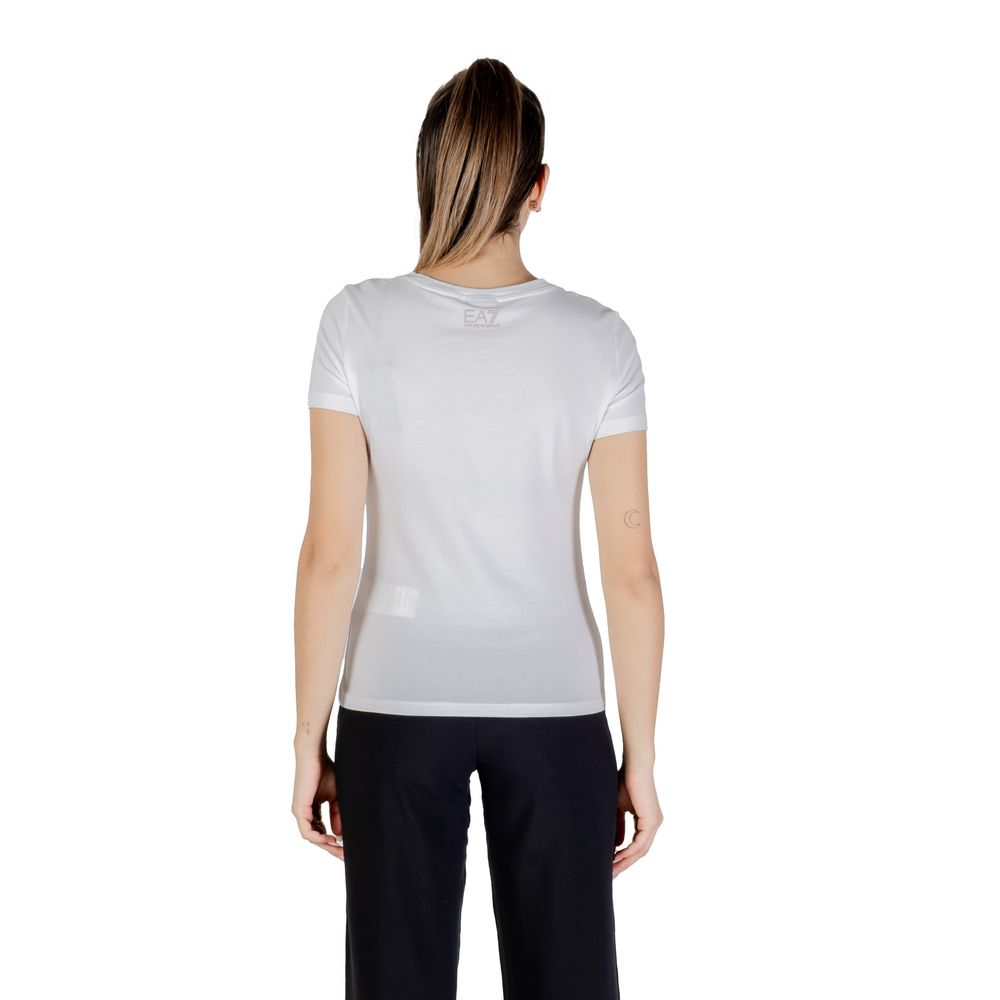 Armani EA7 Emporio White Cotton T-Shirt