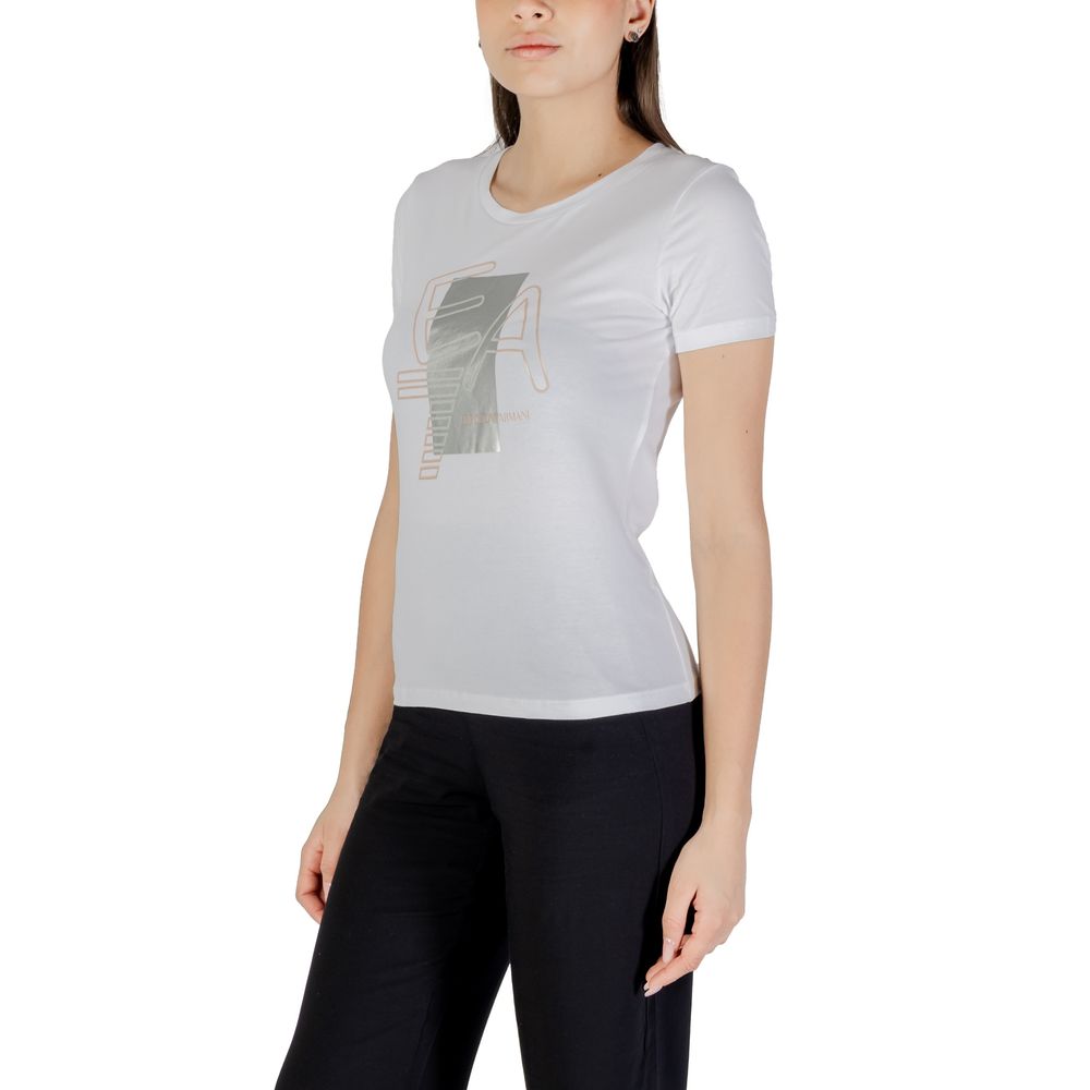 Armani EA7 Emporio White Cotton T-Shirt