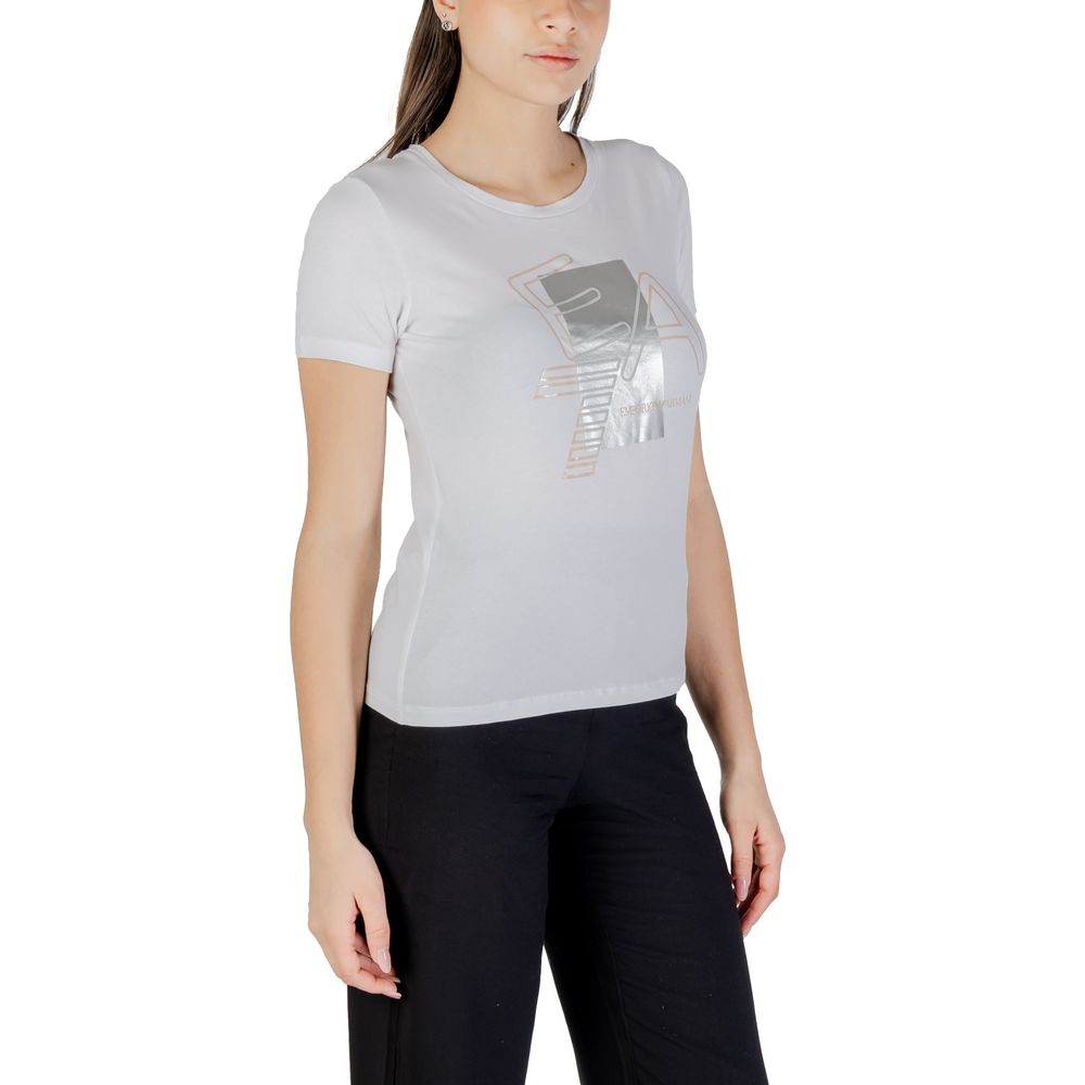 Armani EA7 Emporio White Cotton T-Shirt
