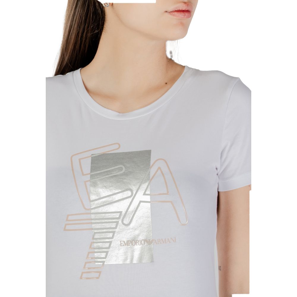 Armani EA7 Emporio White Cotton T-Shirt
