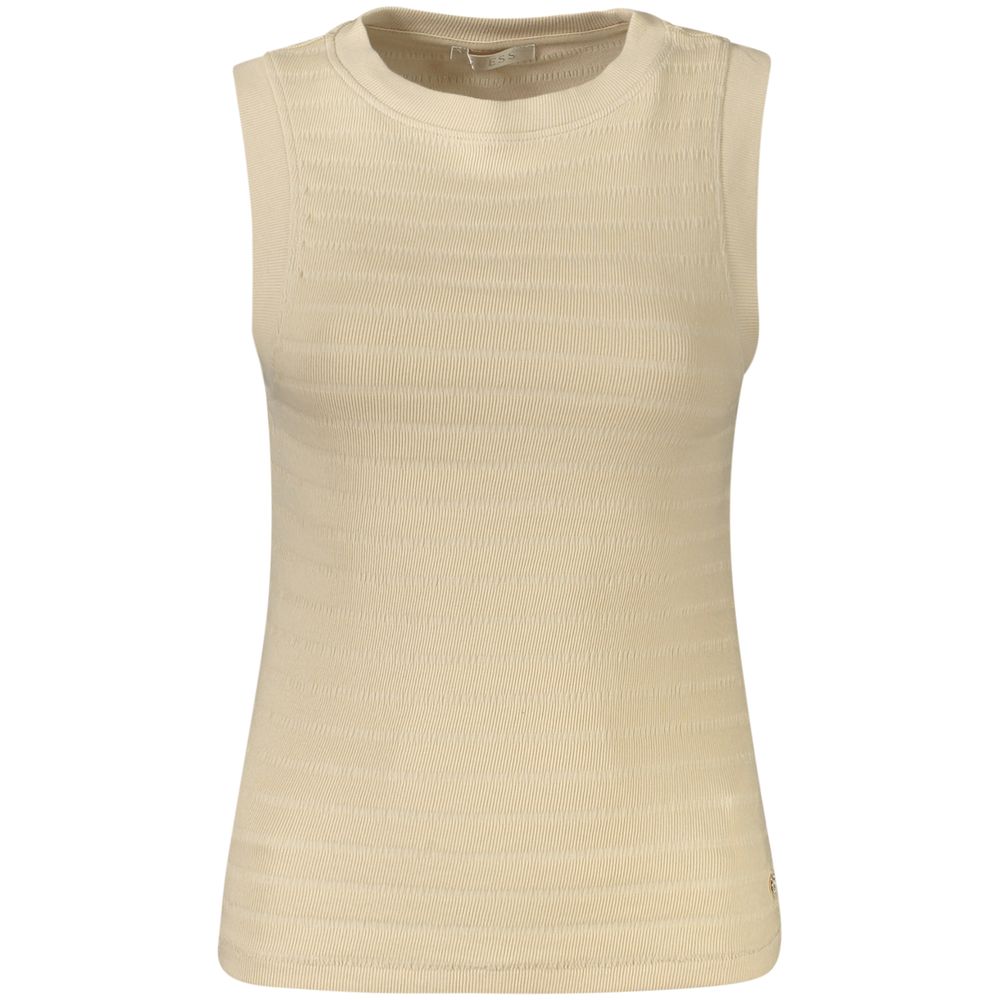 Guess Shoes Beige Cotton Tank Top