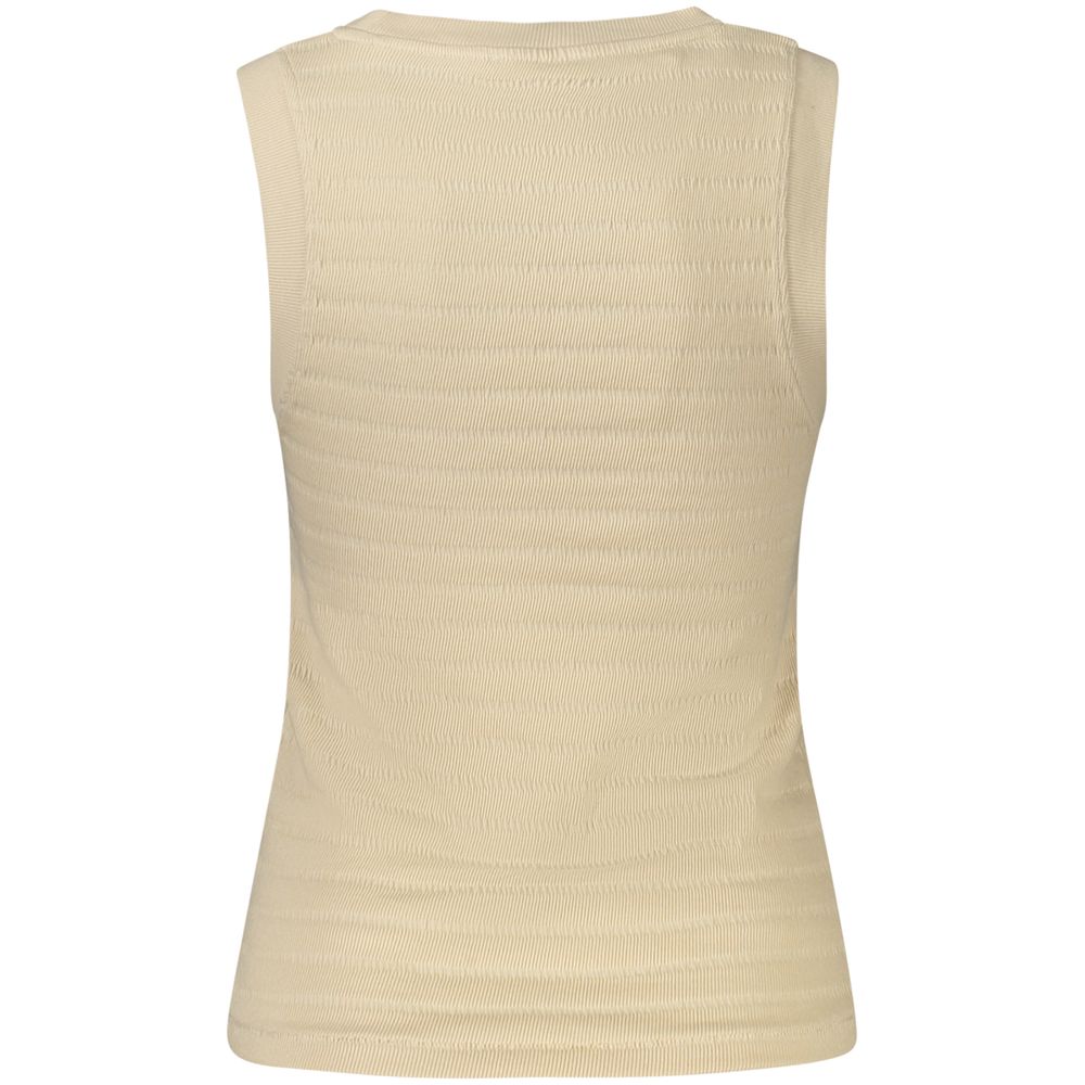 Guess Shoes Beige Cotton Tank Top