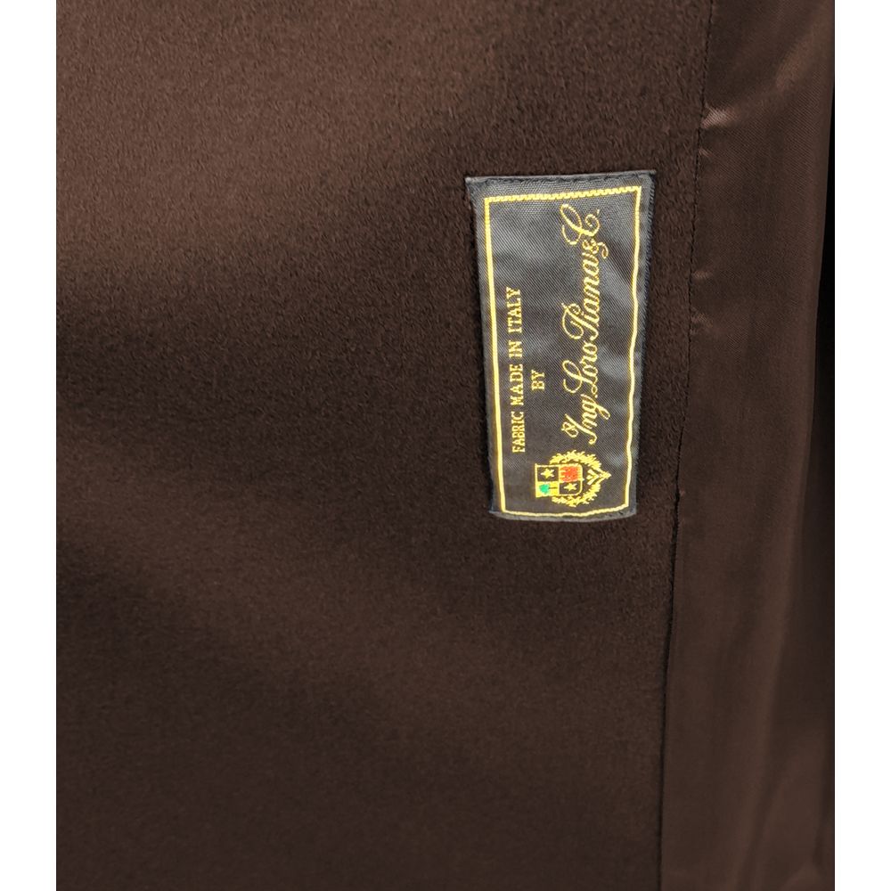 Made in Italy Brown Wool Coat