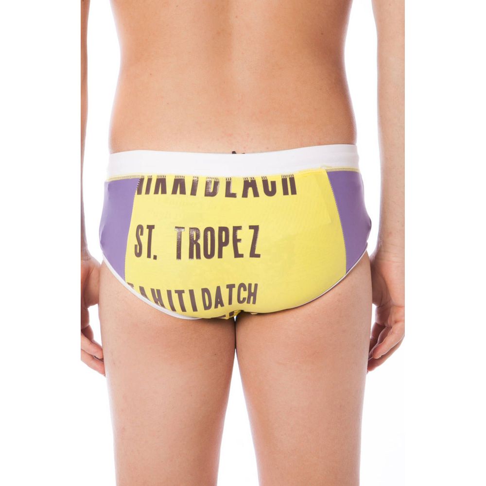 Datch Yellow Elastane Swimwear