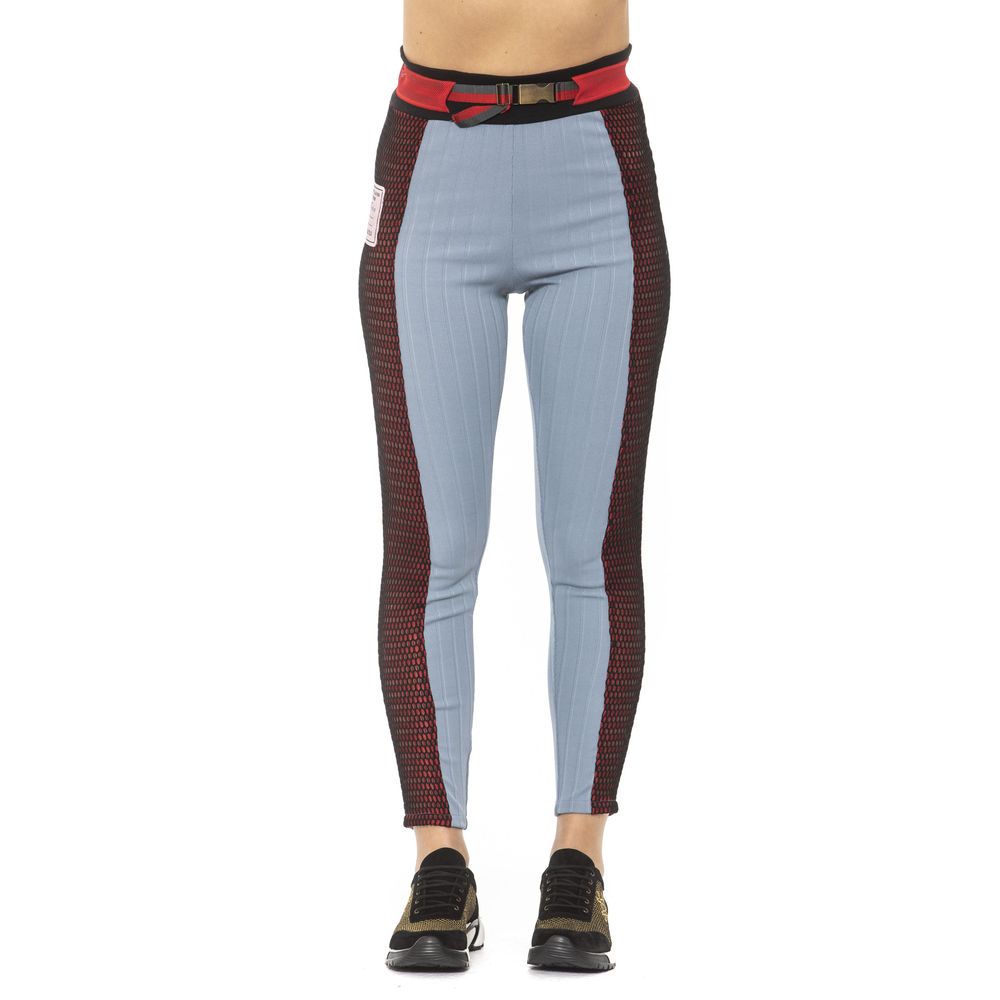 MR & MRS ITALY Light Blue Cotton Women Leggings
