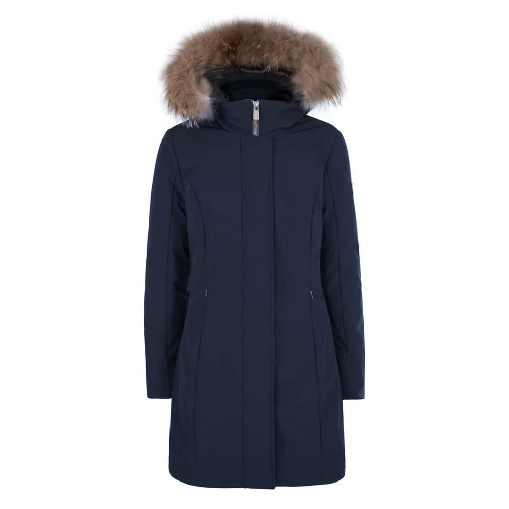 Zee Lane Blue Nylon Jackets & Coat