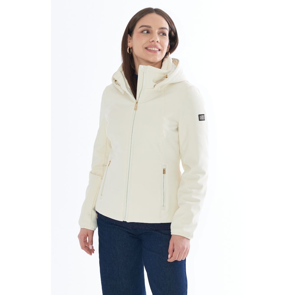 Zee Lane White Nylon Jackets & Coat