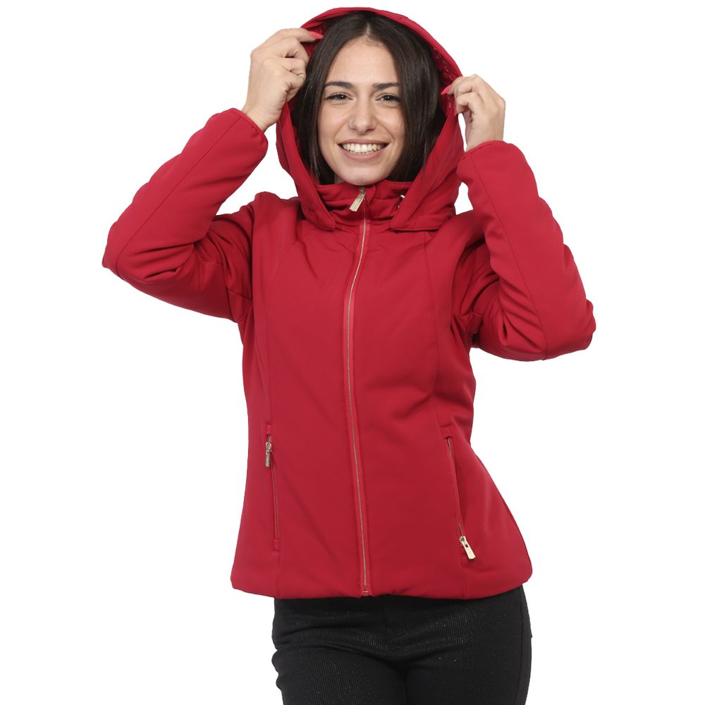 Zee Lane Red Nylon Jackets & Coat