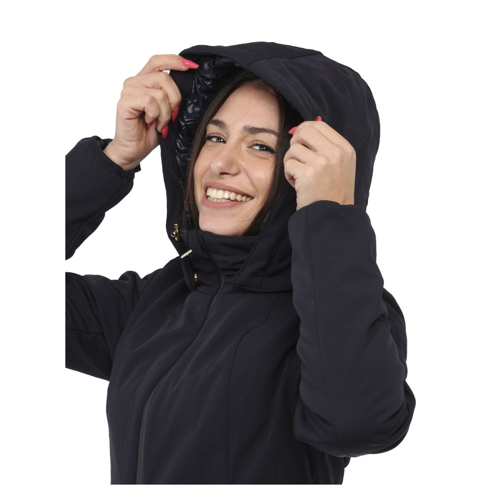 Zee Lane Blue Nylon Jackets & Coat