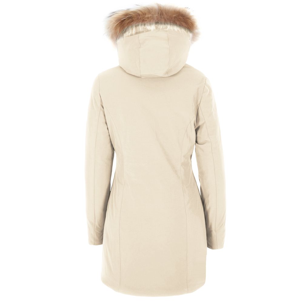 Zee Lane White Nylon Jackets & Coat