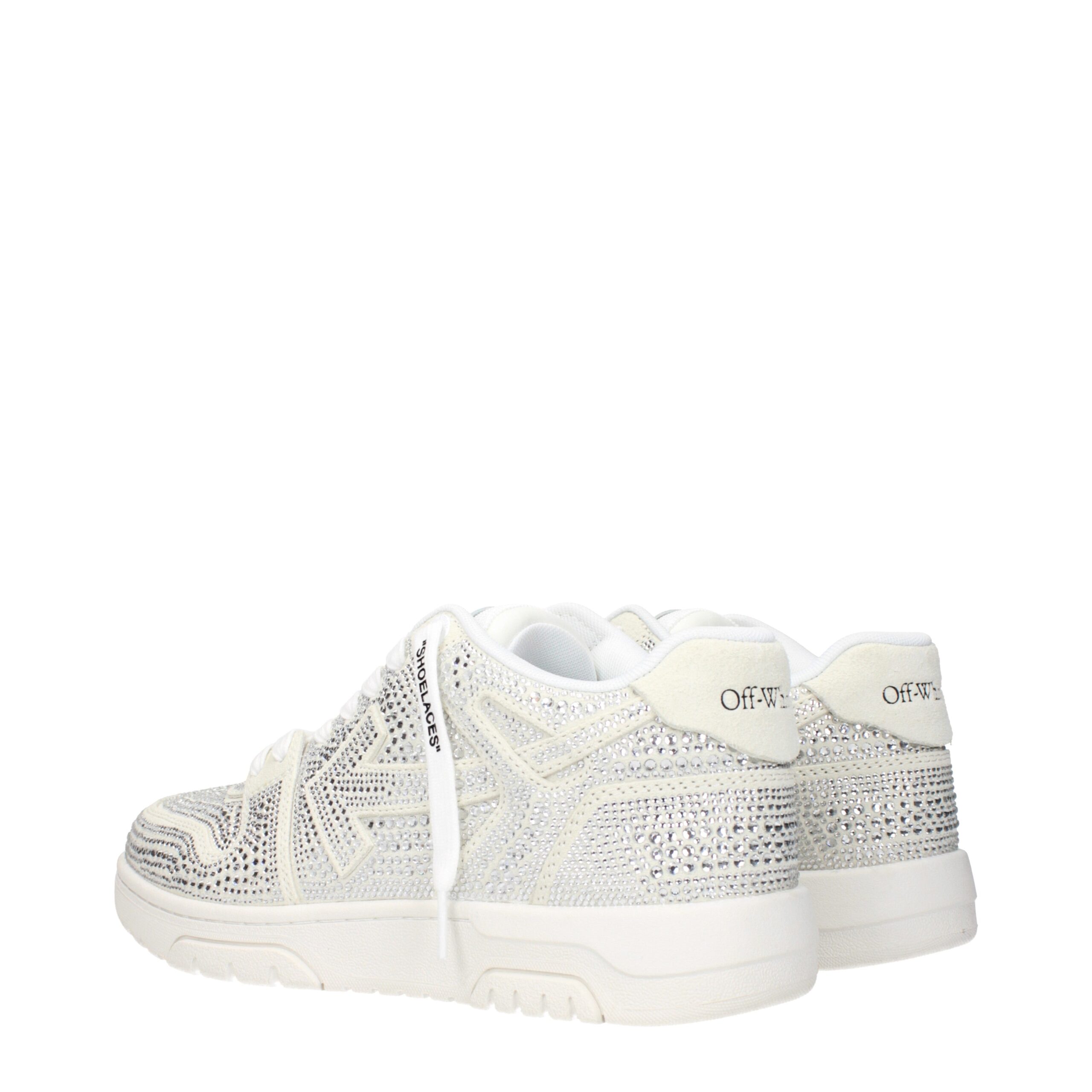 Off-White Beige Leather Low Tops
