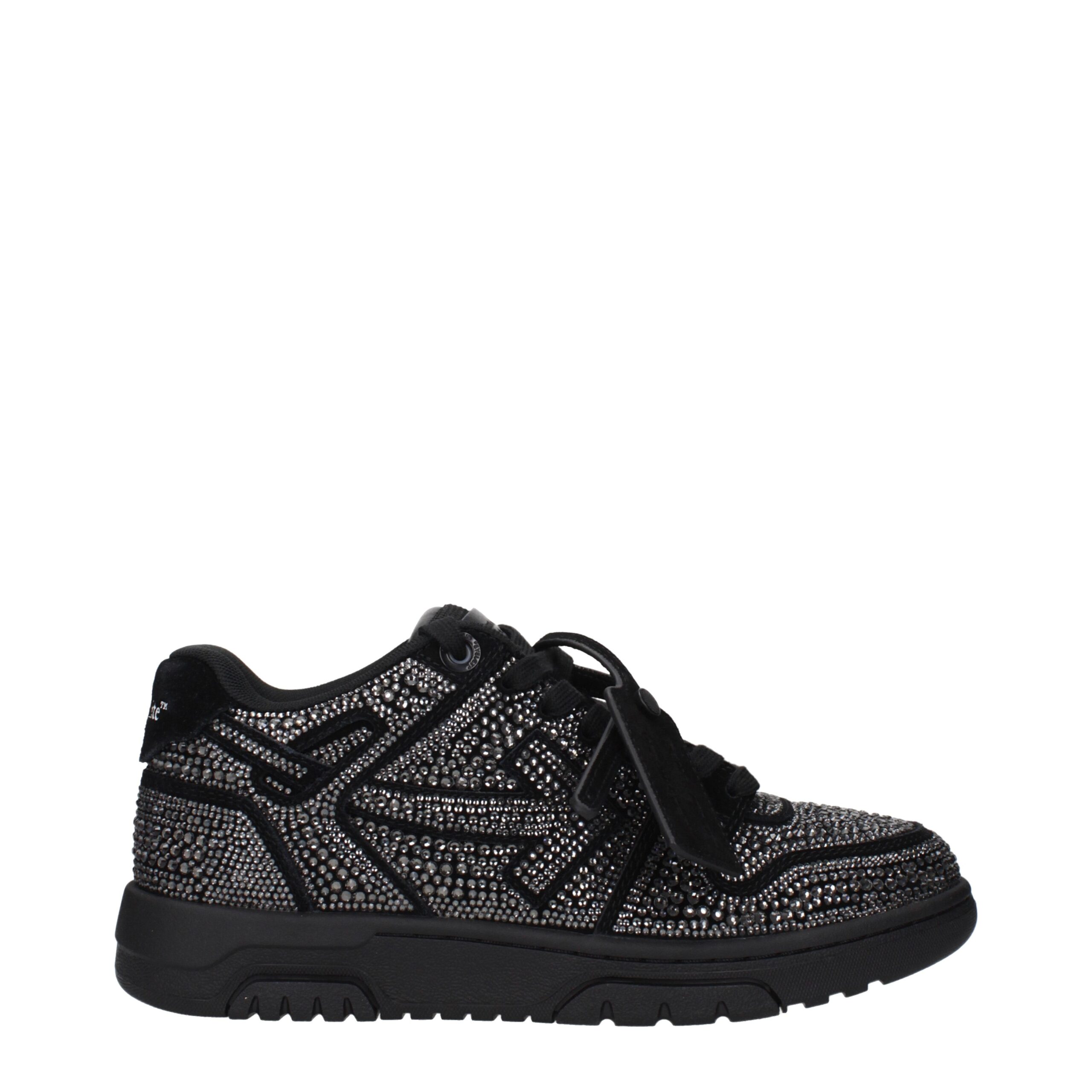 Off-White Black Leather Sneakers
