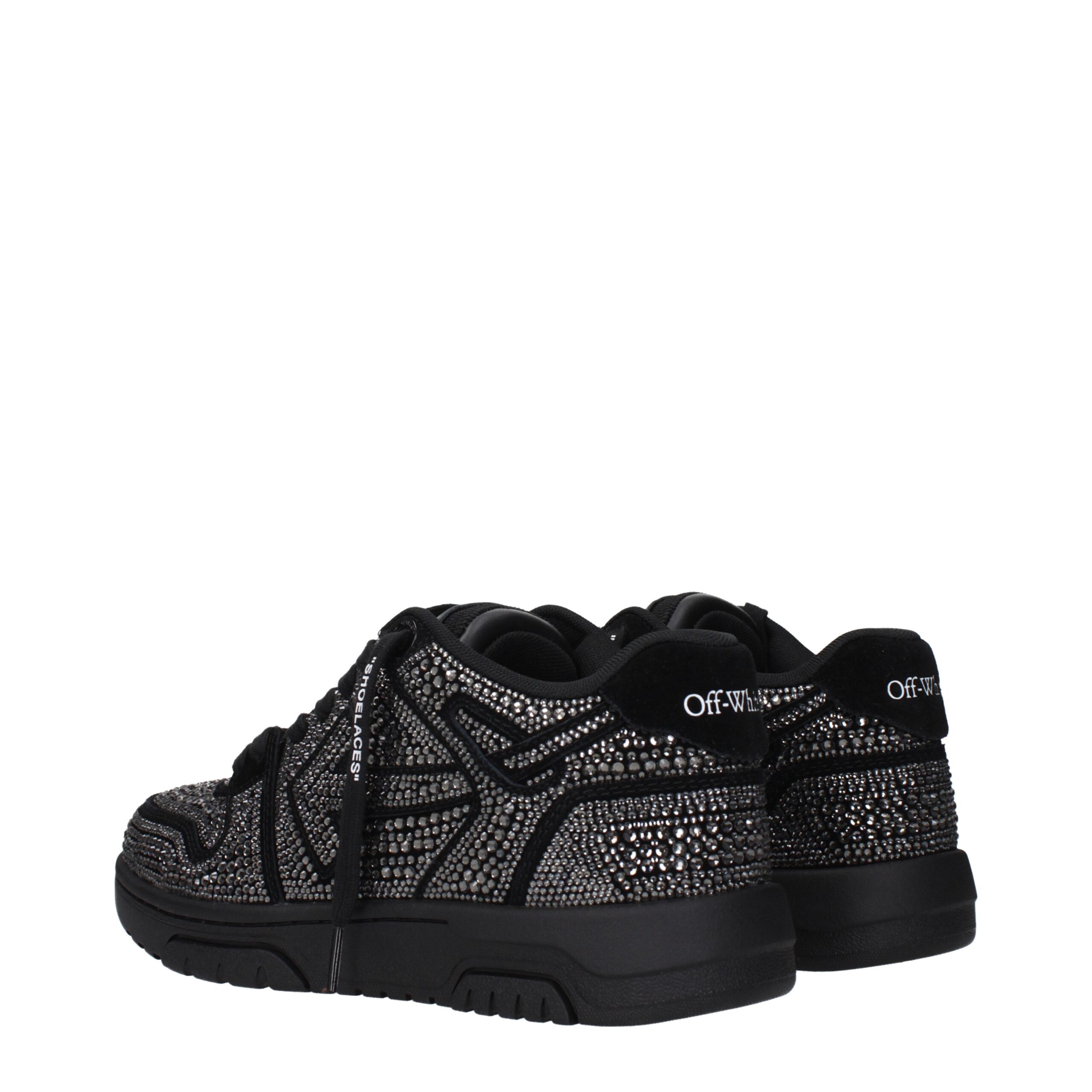 Off-White Black Leather Sneakers
