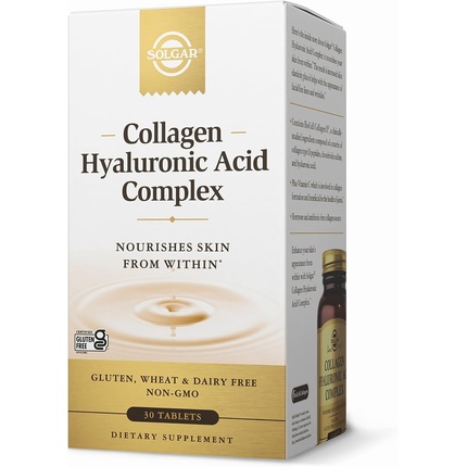 Таблетки Solgar Collagen Hyaluronic Acid Complex
