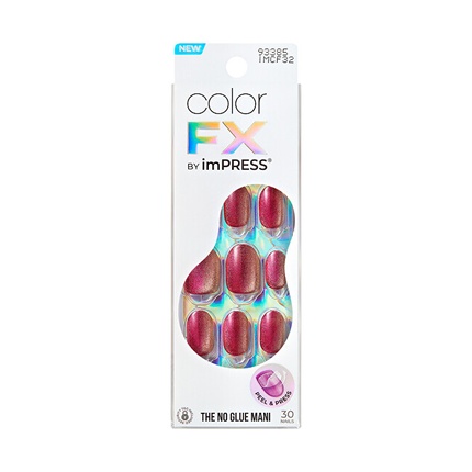 Накладные ногти Kiss Самоклеящиеся ногти Impress Color Fx Walk Out