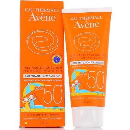 Защитное молочко для загара Avène SPF 50+ для чувствительной кожи для детей