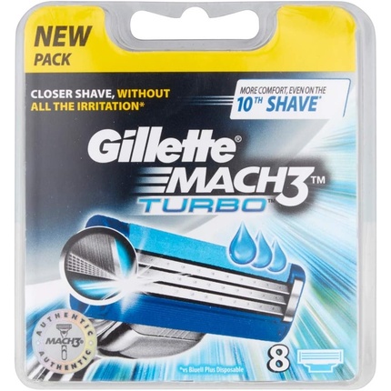 Лезвия бритвенные Gillette Mach3 Turbo