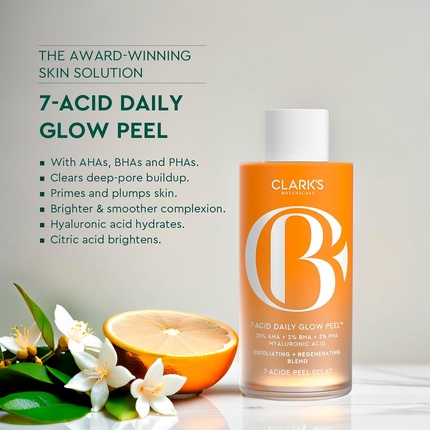 Химический пилинг Clark's Botanicals 7-Acid Daily Glow Peel