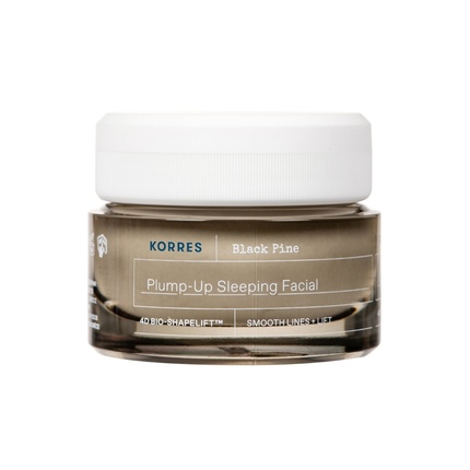 Ночной крем Korres Black Pine Plumping Sleeping Facial