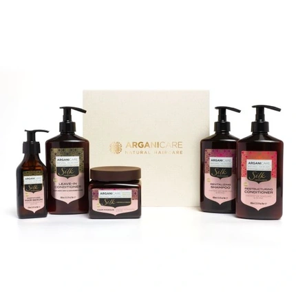 Наборы для ухода за волосами Arganicare Coffret Silk Noel 2024 5 процедур