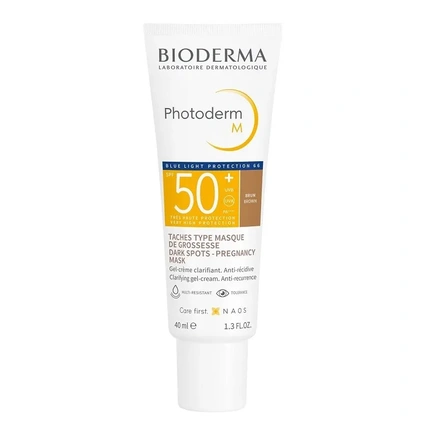 Гель-крем Bioderma Photoderm M Цвет Коричневый SPF 50 Высокая Защита от Солнца