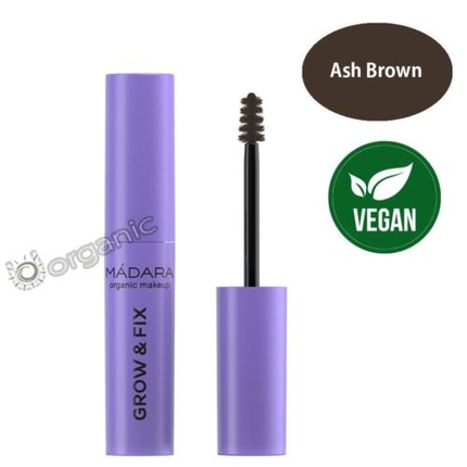 Тушь для ресниц и бровей Madara Brow & Lash Booster Пепельно-коричневый