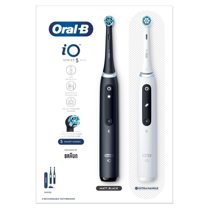 Электрические зубные щетки Oral-B Io5 Duo Pack Черный Ucb и Белый Sc