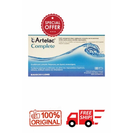 Увлажняющие глазные капли Bausch and Lomb Artelac Complete