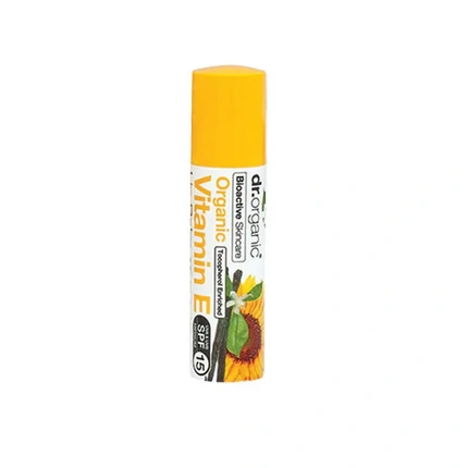 Бальзам для губ Dr Organic Бальзам для губ с витамином Е и SPF 15