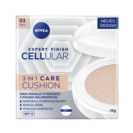 Тональная основа Nivea Expert Finish Cellular 3в1 Уход Кушон