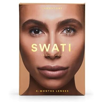 Цветные контактные линзы Swati Cosmetics Sandstone Brown