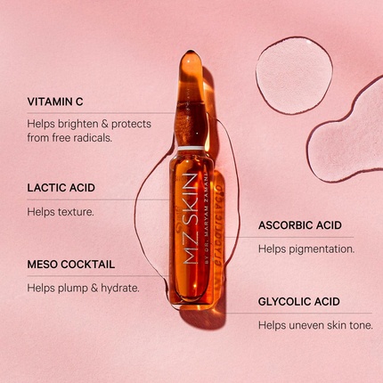 Ампулы Mz Skin Glow Boost Ampoules 5-дневный режим ухода за кожей с витамином С
