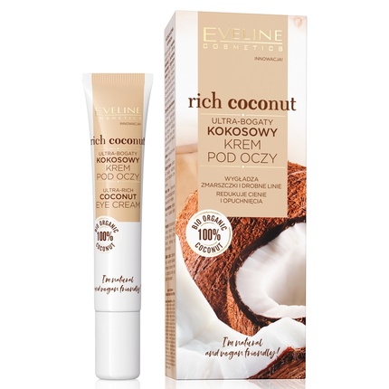 Крем для век Eveline Cosmetics Rich Coconut
