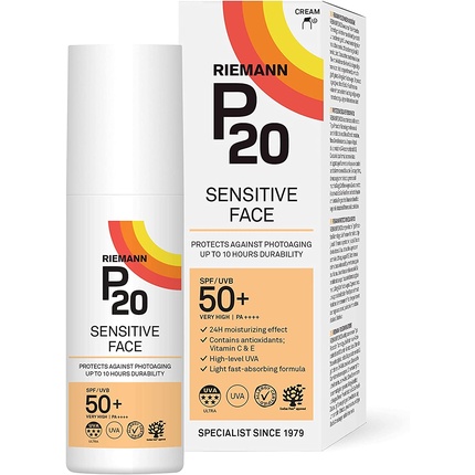 Крем Riemann P20 Sensitive Face SPF50+ Крем для защиты от УФ-излучения
