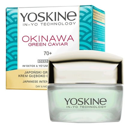 Крем Yoskine Okinawa Green Caviar 70+ Интенсивно Восстанавливающий Крем
