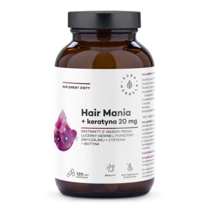 Капсулы Aura Herbals Hair Mania с кератином