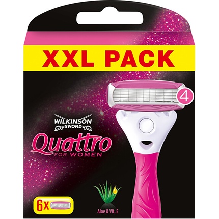 Сменные кассеты Wilkinson Sword Quattro For Women