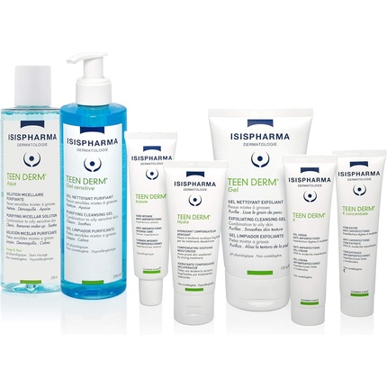 Exfoliating Face Wash Cleanser Cleansing Gel Isis Pharma Teen Derm
