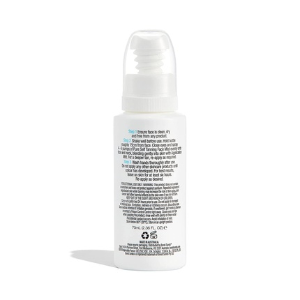 Mist Bondi Sands Pure Автозагарый Увлажняющий Легкий Спрей для Лица с Витаминами C и E