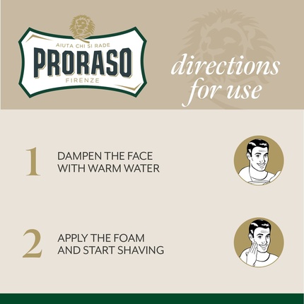 Пена для бритья Proraso Green Refresh