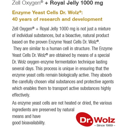 Добавка Dr Wolz Zell Oxygen + Маточное молочко 1000мг