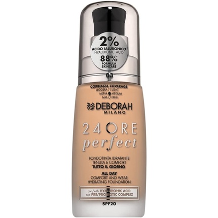 Увлажняющая тональная основа Deborah Milano 24 Hours Perfect