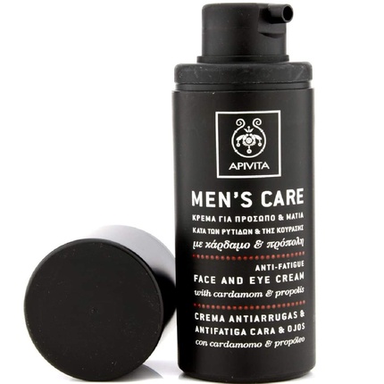 Крем Apivita Men's Care Антивозрастной Против Усталости для Лица и Области Вокруг Глаз
