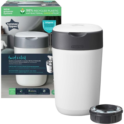 Контейнер для подгузников Tommee Tippee Twist and Click Advanced с кассетой для сменных блоков