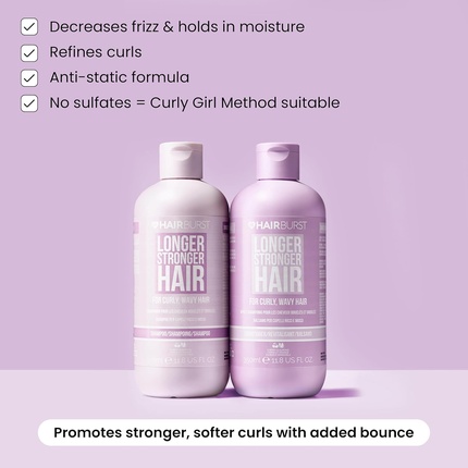 Набор шампуня и кондиционера Hairburst для волнистых и вьющихся волос Hair Burst