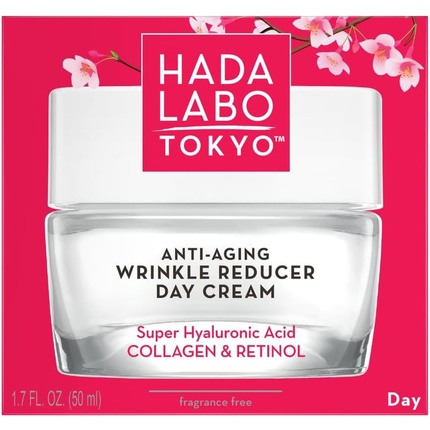 Дневной крем Hada Labo Tokyo Уменьшающий морщины против старения