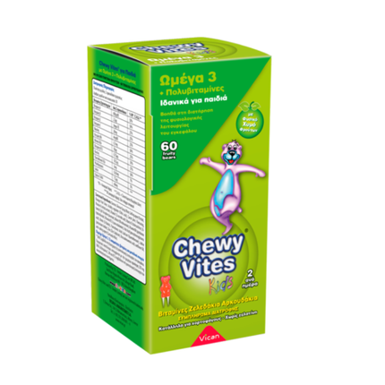 Витаминные жевательные мишки Vita-C Vican Chewy Vites Омега 3 и Мультивитамины