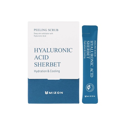 Скраб для лица Mizon Peeling Scrubs с гиалуроновой кислотой, пищевой содой и ментолом: нежное отшелушивание и увлажнение