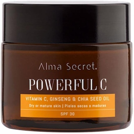 Солнцезащитный крем для лица Alma Secret Мощный крем с витамином С, женьшенем и чиа SPF30